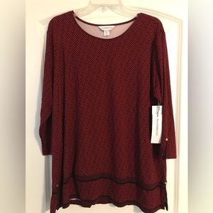 Liz Claiborne 3/4 Sleeve Top